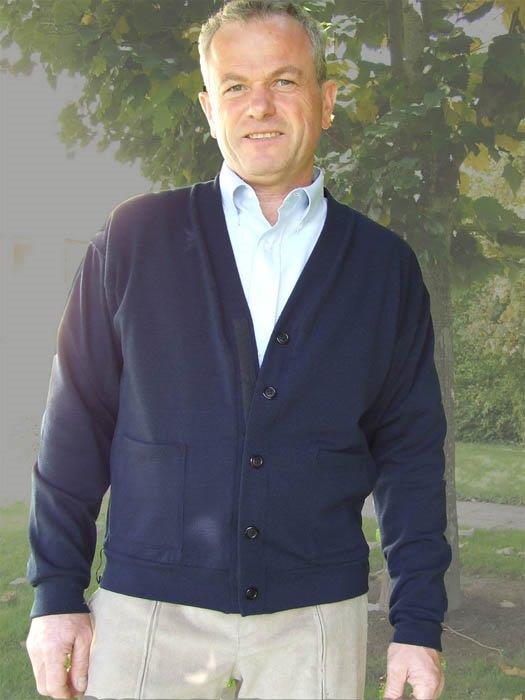 Vest man, marine blauw