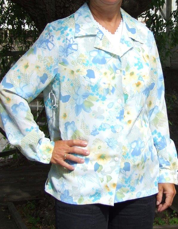 Blouse vrouw,gebloemd